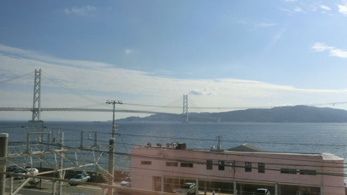 鉄道乗車記録の写真:車窓・風景(2)        「明石大橋」