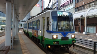 福井駅停留場から田原町駅の乗車記録(乗りつぶし)写真