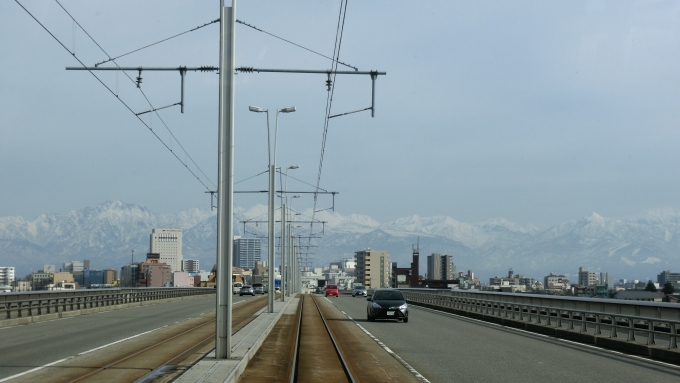 鉄道乗車記録の写真:車窓・風景(6)        「立山連峰」