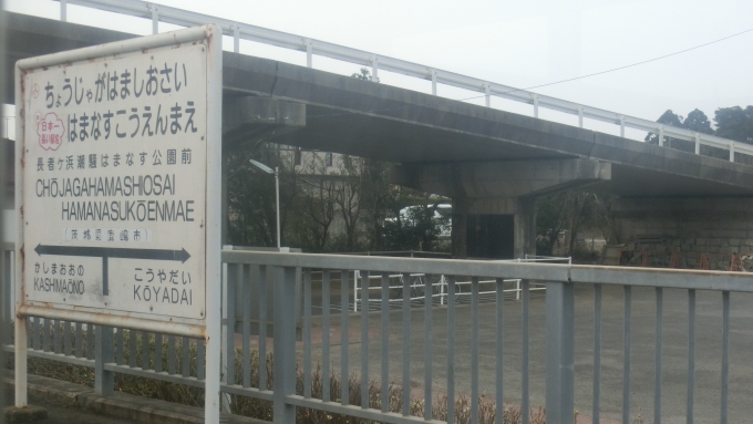 鉄道乗車記録の写真:駅名看板(4)        「日本一名前が長い駅」