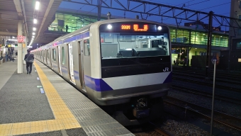 水戸駅から勝田駅の乗車記録(乗りつぶし)写真