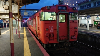 益田駅から山口駅の乗車記録(乗りつぶし)写真
