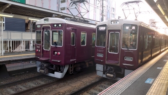 塚口駅から大阪梅田駅の乗車記録(乗りつぶし)写真