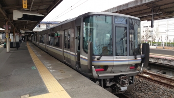 草津駅から石山駅の乗車記録(乗りつぶし)写真