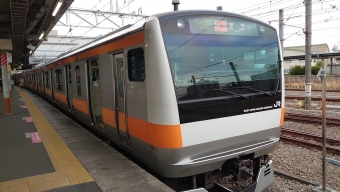 青梅駅から立川駅の乗車記録(乗りつぶし)写真