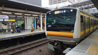 武蔵小杉駅から川崎駅の乗車記録(乗りつぶし)写真