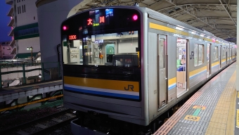 武蔵白石駅から鶴見駅の乗車記録(乗りつぶし)写真