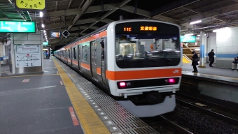 市川塩浜駅から新松戸駅の乗車記録(乗りつぶし)写真