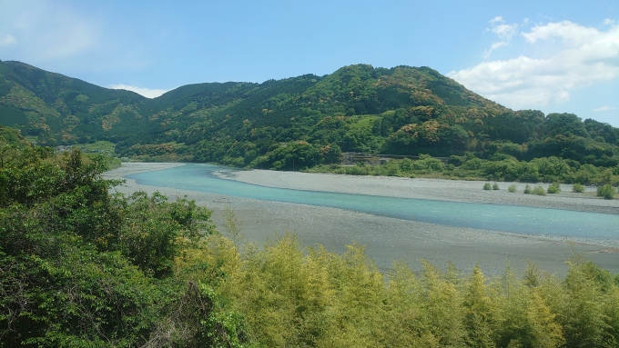 鉄道乗車記録の写真:車窓・風景(3)        「大井川」