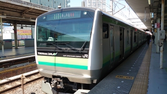 八王子駅から東神奈川駅の乗車記録(乗りつぶし)写真