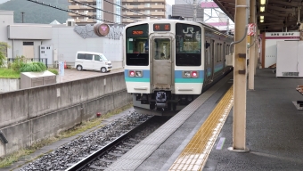 塩尻駅から岡谷駅の乗車記録(乗りつぶし)写真