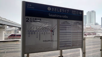 ささしまライブ駅 写真:駅名看板