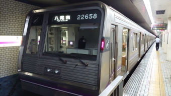 文の里駅から八尾南駅の乗車記録(乗りつぶし)写真