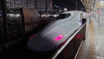 新大阪駅から名古屋駅の乗車記録(乗りつぶし)写真