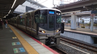 新大阪駅から野洲駅の乗車記録(乗りつぶし)写真