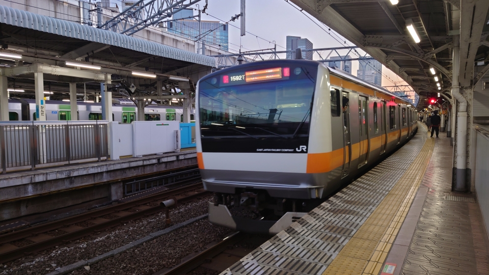 鉄道乗車記録「新宿駅から神田駅」乗車した列車(外観)の写真(1) by river180 撮影日時:2022年01月