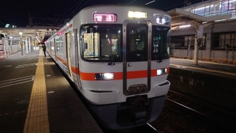 掛川駅から豊橋駅の乗車記録(乗りつぶし)写真
