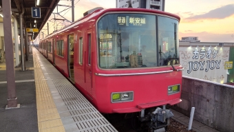 西尾駅から新安城駅の乗車記録(乗りつぶし)写真