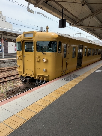 下関駅から新山口駅の乗車記録(乗りつぶし)写真