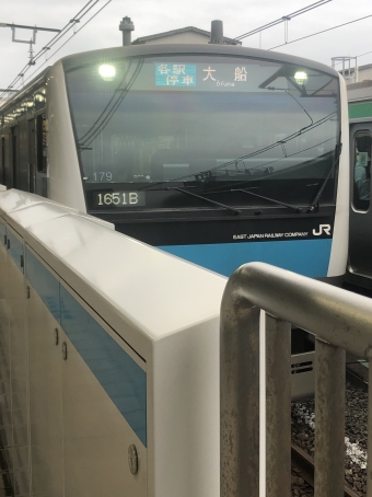 上野駅から川崎駅の乗車記録(乗りつぶし)写真