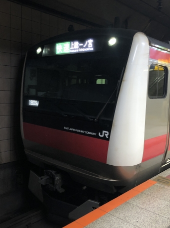 蘇我駅から東京駅の乗車記録(乗りつぶし)写真