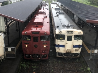 吉松駅から人吉駅の乗車記録(乗りつぶし)写真