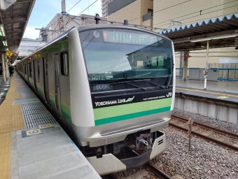 東神奈川駅から新横浜駅の乗車記録(乗りつぶし)写真