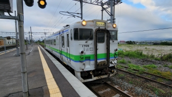 七飯駅から森駅の乗車記録(乗りつぶし)写真