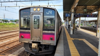 東能代駅から追分駅の乗車記録(乗りつぶし)写真