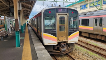 吉田駅から柏崎駅の乗車記録(乗りつぶし)写真