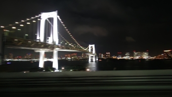 豊洲駅から新橋駅の乗車記録(乗りつぶし)写真