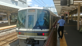京都駅から木津駅の乗車記録(乗りつぶし)写真