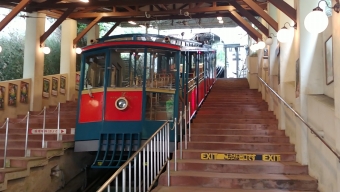 六甲ケーブル下駅から六甲山上駅の乗車記録(乗りつぶし)写真