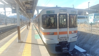 岡谷駅から辰野駅の乗車記録(乗りつぶし)写真