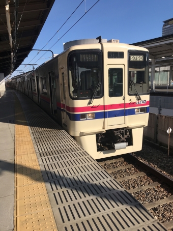 新宿駅から京王多摩センター駅の乗車記録(乗りつぶし)写真
