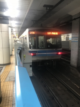 高田馬場駅から西船橋駅の乗車記録(乗りつぶし)写真