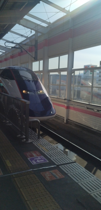 新橋駅から仙台駅の乗車記録(乗りつぶし)写真