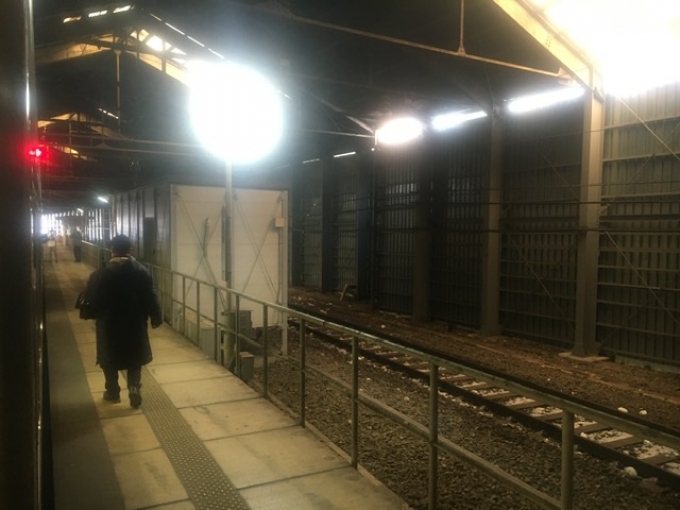 鉄道乗車記録の写真:駅舎・駅施設、様子(1)        「峠駅で力餅をゲット」
