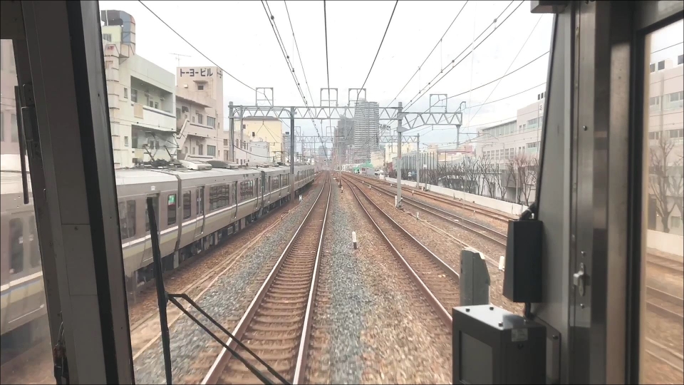 鉄道乗車記録「明石駅から新大阪駅」車窓・風景の写真(1) by Railway Video SJ 撮影日時:2019年12月