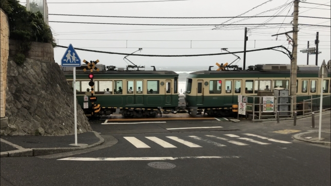 鉄道乗車記録の写真:旅の思い出(1)        「鎌倉高校前駅付近にある踏切。「スラムダンク」の聖地。」