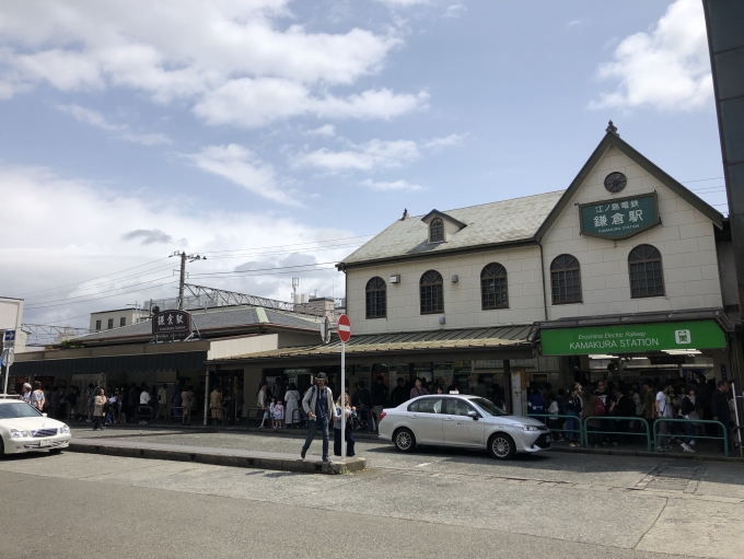 鉄道乗車記録の写真:駅舎・駅施設、様子(1)          「江ノ電鎌倉駅舎」