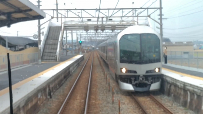 鉄道乗車記録の写真:車窓・風景(1)        「前面展望映像より、早島駅を通過する場面のカット」