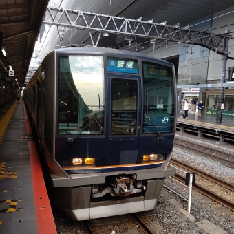 千里丘駅から京都駅の乗車記録(乗りつぶし)写真