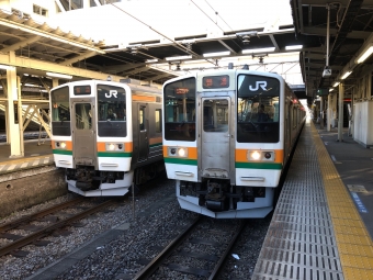 高崎駅から新前橋駅の乗車記録(乗りつぶし)写真