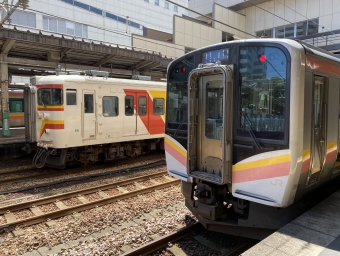 長岡駅から六日町駅の乗車記録(乗りつぶし)写真