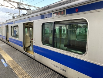 友部駅から水戸駅の乗車記録(乗りつぶし)写真
