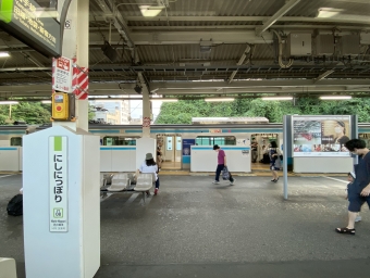 西日暮里駅から駒込駅の乗車記録(乗りつぶし)写真
