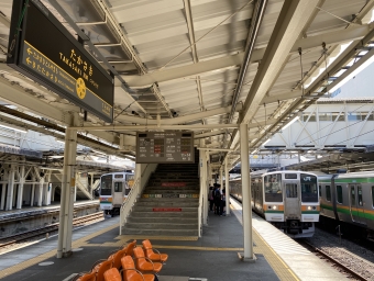 高崎駅から横川駅の乗車記録(乗りつぶし)写真