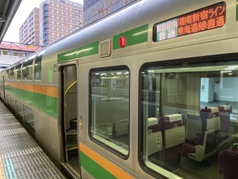 高崎駅から新宿駅の乗車記録(乗りつぶし)写真