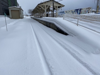 長井駅から荒砥駅の乗車記録(乗りつぶし)写真